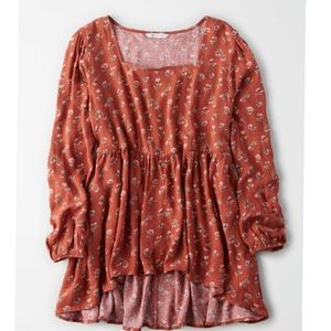 American eagle floral blouse